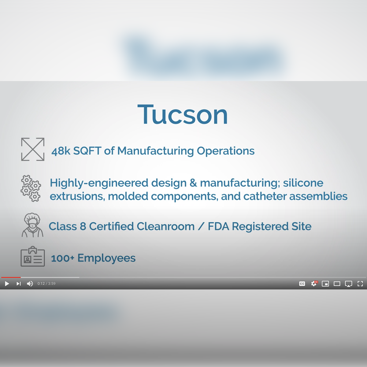  Watch this virtual tour of Spectrum Plastics Group's Tucson facility