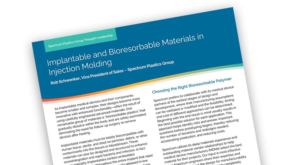 Implantable and Bioresorbable Materials in Injection Molding | DuPont ...
